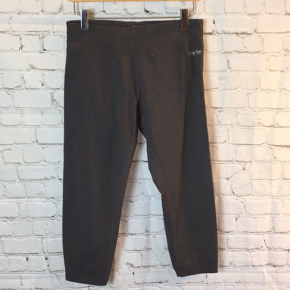 Calvin Klein Gray Yoga Pants Ruching on Back Medium